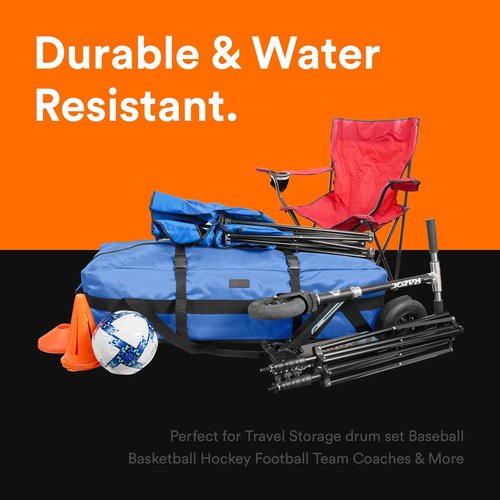Fitdom 106L Heavy Duty Extra Large Duffle - Durable, Water Resistant, Ideal for Camping & Sports Equipment