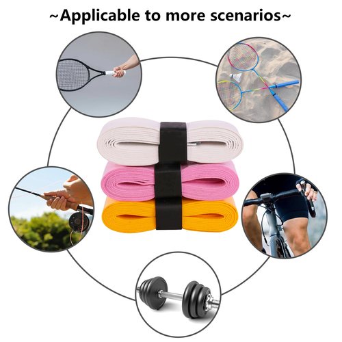 XIPEGPA 20 PCS Tennis Racket Grip Tape Badminton Racket Grip Tape for Tennis Badminton Squash Rackets