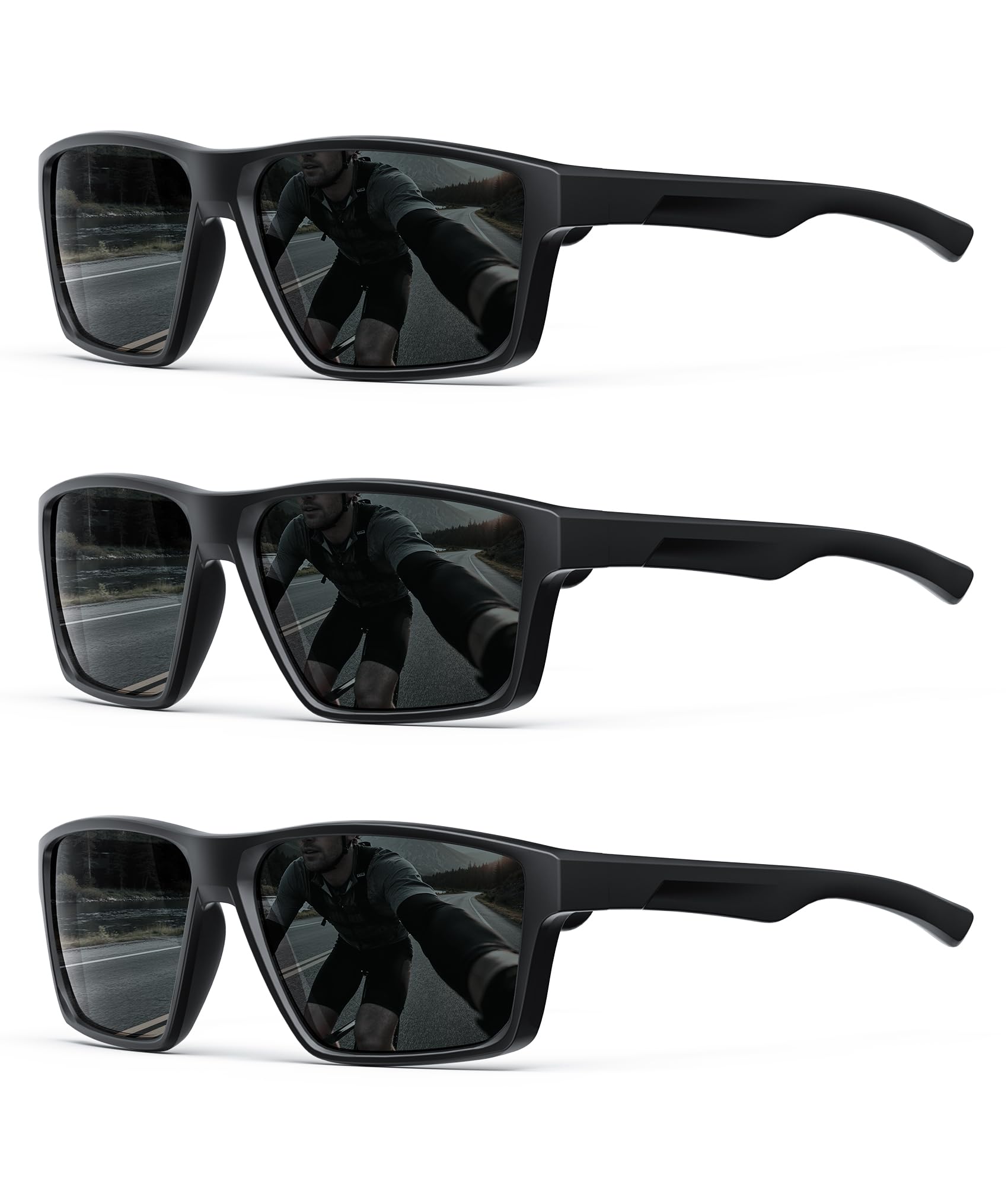 KALIYADI Sports Mens-Sunglasses Women Polarized-Sunglasses-Men: Sun Glasses with UV400 for Driving Running Cycling