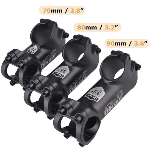 YAPJEB 31.8 Handlebar Stem Riser 35 Degree Bike Stem 70mm 80mm 90mm Bicycle Stem MTB Stem for Mountain Bike Road Bike BMX MTB (31.8 x 80mm)