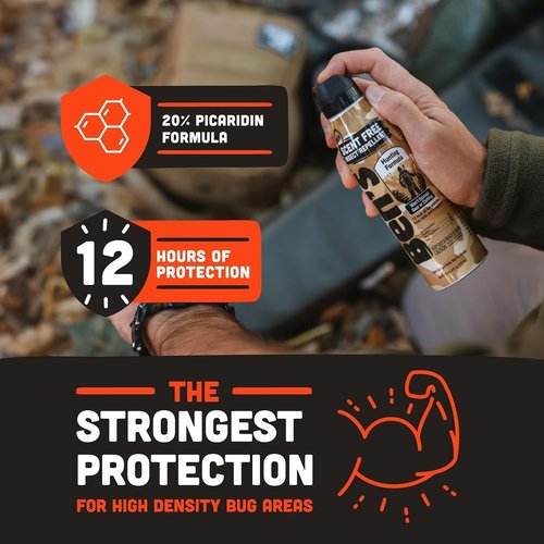 Ben's Hunting Formula - Tick & Mosquito Repellent for Up to 12 Hours of Protection - 20% Picaridin Bug Spray with EcoSpray Fine Mist Sprayer - Sweat-Resistant - 6 Fl Oz (Pack of 3)