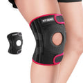 Fit Geno KneeXpert Knee Brace - Adjustable Compression Support with Side Stabilizers & Patella Gel Pad | M/L Size for Pain Relief