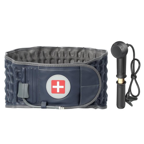 Oramuon Decompression Belt for Lower Back Pain Relief and Lumbar Support, Spinal Decompression Belt for Woman and Men, One Size Fits 29-49 inches Waist, Decompression Back Brace for Sciatica (Blue)