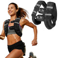 Zikopomi Weighted Vest with Two Adjustment Straps for Men Women, 8lbs/12lbs/16lbs/20lbs Weight Vest with Reflective Stripes for Workout, Strength Training, Running, Fitness, Muscle Building, Weight Loss+1