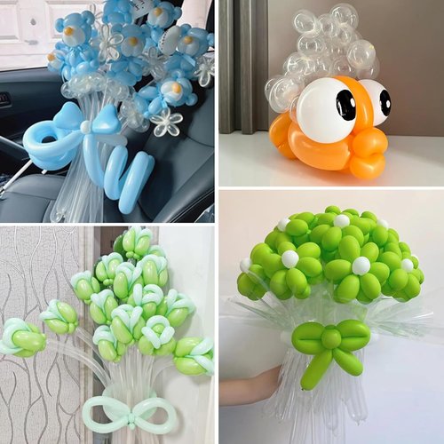 100Pcs Clear 260 Balloons, Long Balloon for Tying Balloon Arch, Long Skinny Clear Balloons for Twisting Ballons Animal balloons Birthday Party Wedding Festival Decorations
