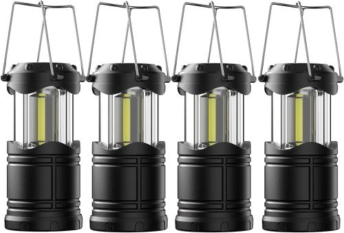 Lichamp LED Camping Lantern - 4 Pack Battery-Powered Flashlights | Portable Emergency Light for Home & Outdoor Use