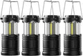 Lichamp LED Camping Lantern - 4 Pack Battery-Powered Flashlights | Portable Emergency Light for Home & Outdoor Use