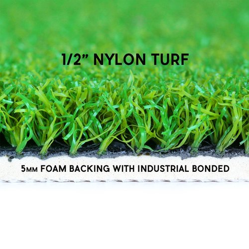 Orlimar Golf Mat for The OptiShot 2 Golf Simulators for Home (3 Foot X 5 Foot), Indoor Turf Practice Mat with Pre-Cut Hole for OptiShot2 Swing Analyzer Base