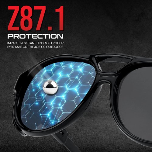 DreamCalf Z87 Polarized Sports Sunglasses for Men with Aviator Sun Glasses with UV Protection for Cycling Fishing Driving