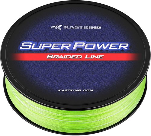 KastKing SuperPower Braided Fishing Line - Abrasion Resistant & Zero Stretch - Smaller Diameter, 300 Yards