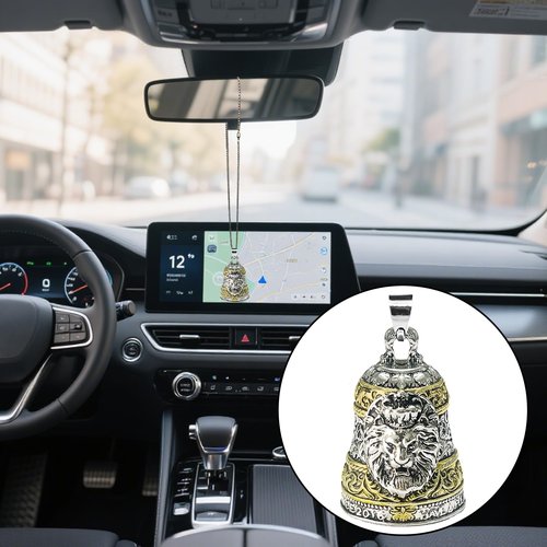 Motorcycle Bell Guardian Angel Drive Away Gremlin, Motorcycle Men Bell, Good Luck Biker Bells, Key Chain for Luck