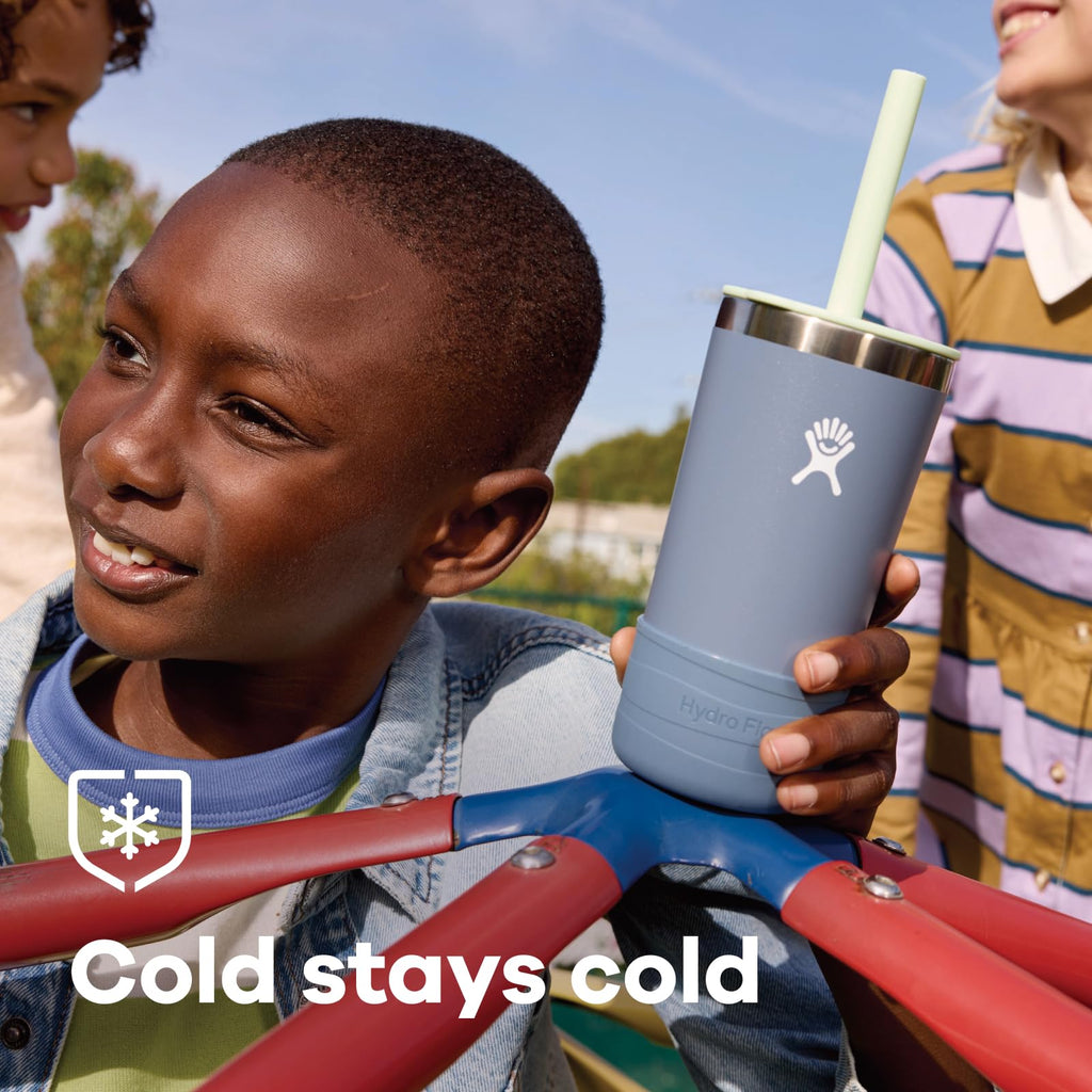 Hydro Flask Kids 12 Oz Tumbler with Lid and Straw for School - Insulated Stainless Steel in Anemone