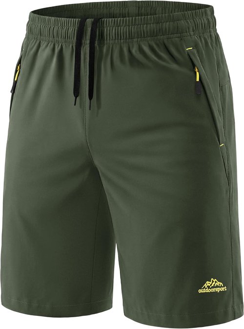 MAGCOMSEN Men's Quick-Dry Workout Shorts - Lightweight Athletic Hiking Shorts with 3 Pockets | Summer Casual Wear