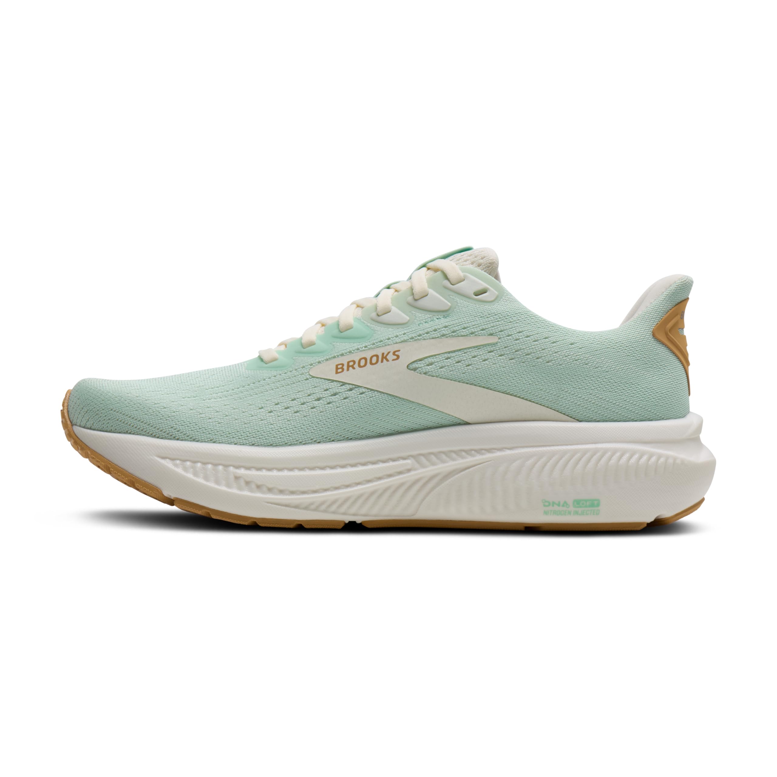 Brooks Women’s Ghost 17 Neutral Running Shoe - Honeydew/Coconut/Taffy - 7 Medium