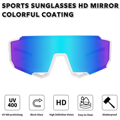 FEISEDY Sports Sunglasses for Men Women Cycling Running Fishing Shades Sun Glasses B0130