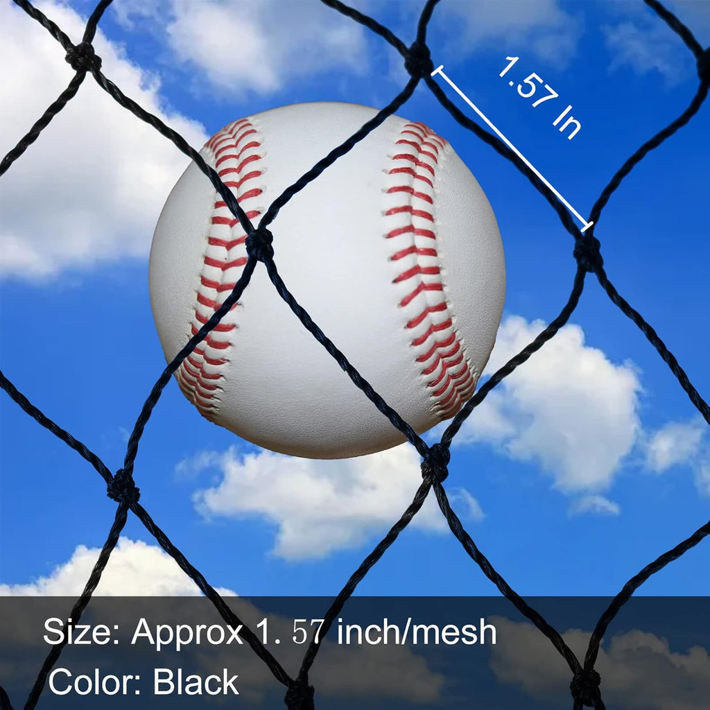 TNZMART Baseball Backstop Net - Durable Black Barrier for Practice & Batting | Sports Equipment