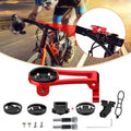BIKOOCO Out Front Adjustable Bicycle Mount - Bike for Garmin Extended Mountain Bike Computer Road Mountain Cycling GPS Combo Extended Bike Accessories for 38mm Handlebar