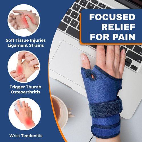 CHEROO Hand Heating Pad for Arthritis and Tendonitis, Heated Wrist Wrap Thumb Brace for Carpal Tunnel Relief with 3 Heat & 5 Timer Settings for Left & Right Hand (L/XL)