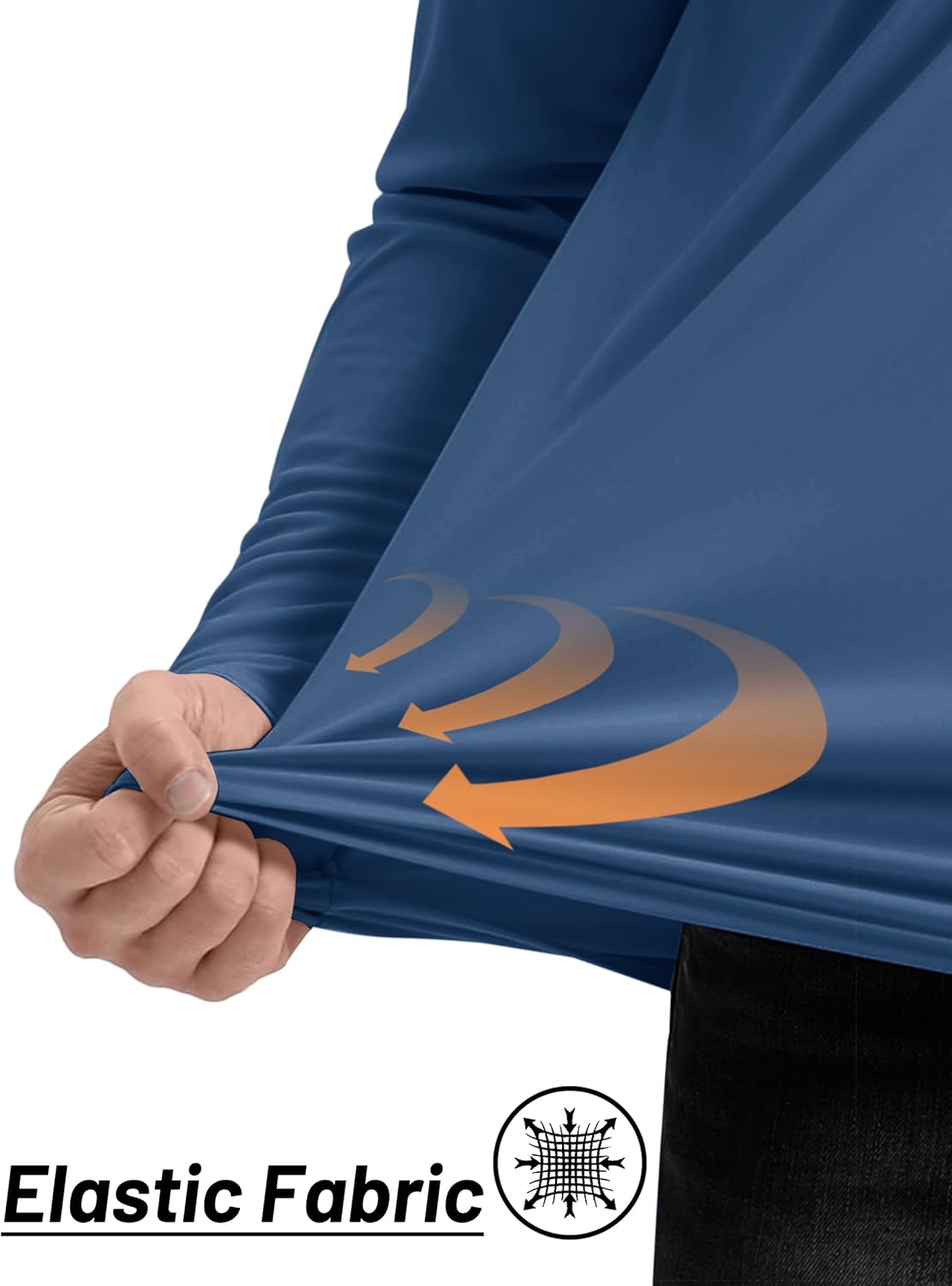 TACVASEN Men's Athletic Long Sleeve Shirt - 1/4 Zip Sun Protection Rash Guard | UPF 50+ Running Tee