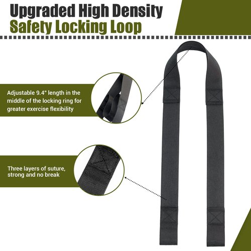 Home Resistance Training Kit, Resistance Trainer Exercise Straps with Handles, Door Anchor and Carrying Bag for Home Gym, Bodyweight Resistance Workout Straps for Indoor & Outdoor(Green)
