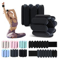 Wrist Weights Set of 2(1Lbs Each), Wearable Ankle Weights, Arm and Leg Weights for Women Men, Adjustable Bangles for Walking, Yoga, Swimming and Gym (Black)