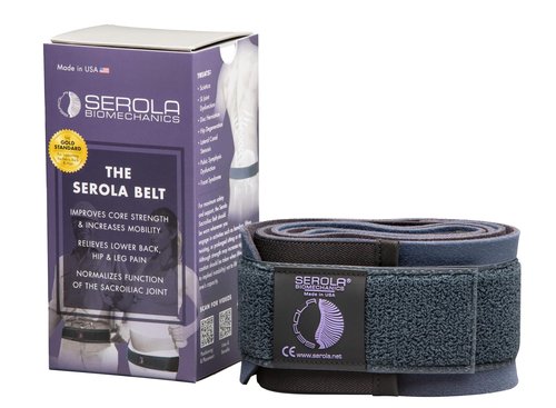 SEROLA Sacroiliac Belt for SI Joint Dysfunction – (Small fits 30” to 34”) Lower Back, Sciatic, Pelvic & Hip Support brace for Women & Men | Non-Slip, Adjustable & Breathable Pain Relief Brace