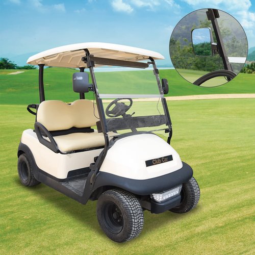 Shu-Ran Golf Cart Side Mirrors with LED Turn Signal Light Universal Golf Cart Rear View Mirrors for Club Car EZGO Yamaha ICON Drive and Kandi