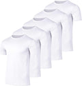 Real Essentials Men's Mesh Short Sleeve Crew Neck T-Shirt - 5 Pack Athletic Workout Tee (Big & Tall)