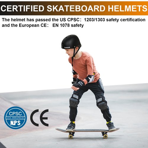 Gudook Skateboard Bicycle Helmet - Adult/Youth/Kids Skate Helmets for Multi-Sports Cycling Roller Skate Inline Skating BMX Commuting Adjustable Bike Helmet (Medium(54-57cm))