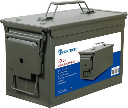 Fortress 50 Caliber Metal Ammo - Durable Storage for Safe and Secure Ammunition Management