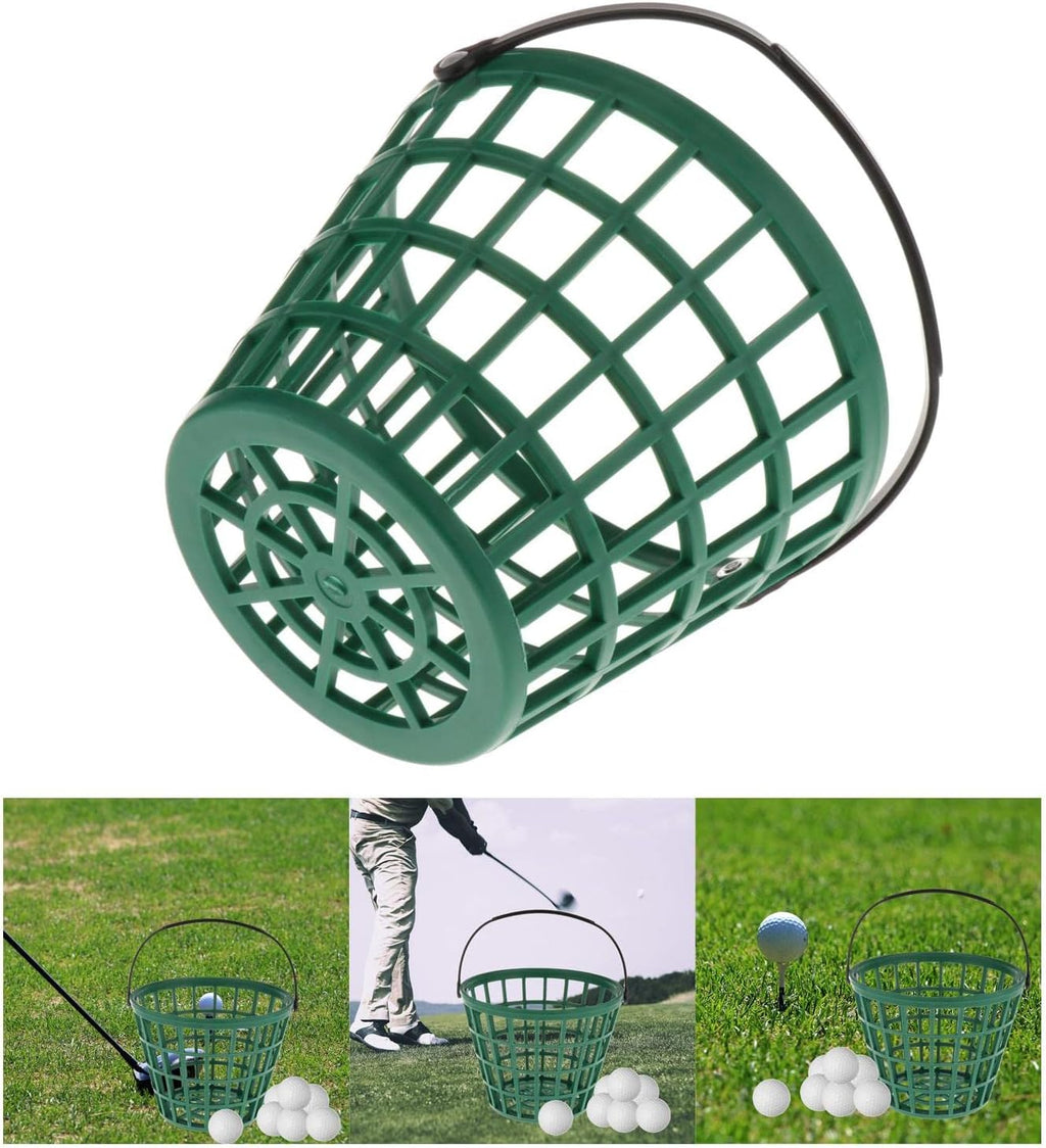 SM SunniMix Unbreakable Golf Ball Basket - Durable Container with Handle for 25/50/100 Balls