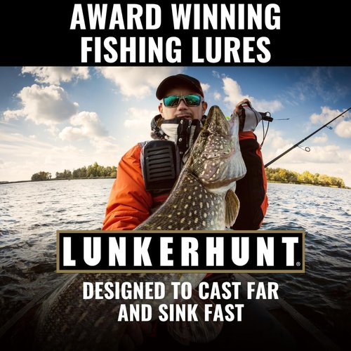 Lunkerhunt Impact Ignite - Fast-Sinking Spinnerbaits with 2 Willow Leaf Blades | Ideal for Bass & Trout Fishing
