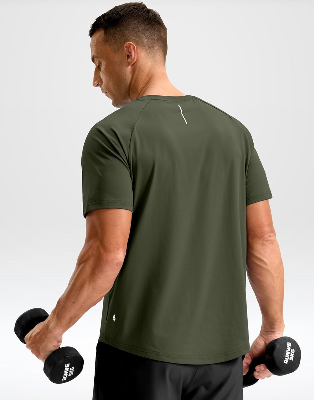 Soothfeel Men's Quick Dry Athletic Running Shirts - Short Sleeve Moisture-Wicking Gym Tees