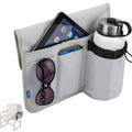 Xxerciz Beach Chair Cup Holder, Camping Chair Armrest Drink Organizer with Easily Attached Hook and Loop Strap, Universal Chair Accessory for Water Bottle, Sunglasses, Phone, Tablet, etc. (Gray)