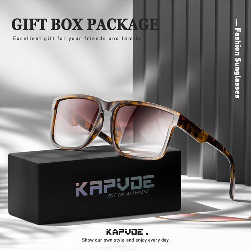 KAPVOE Polarized Sunglasses Men Women UV400 Protection Sport Glasses Driving Fishing Cycling Beach Golf Running - K116