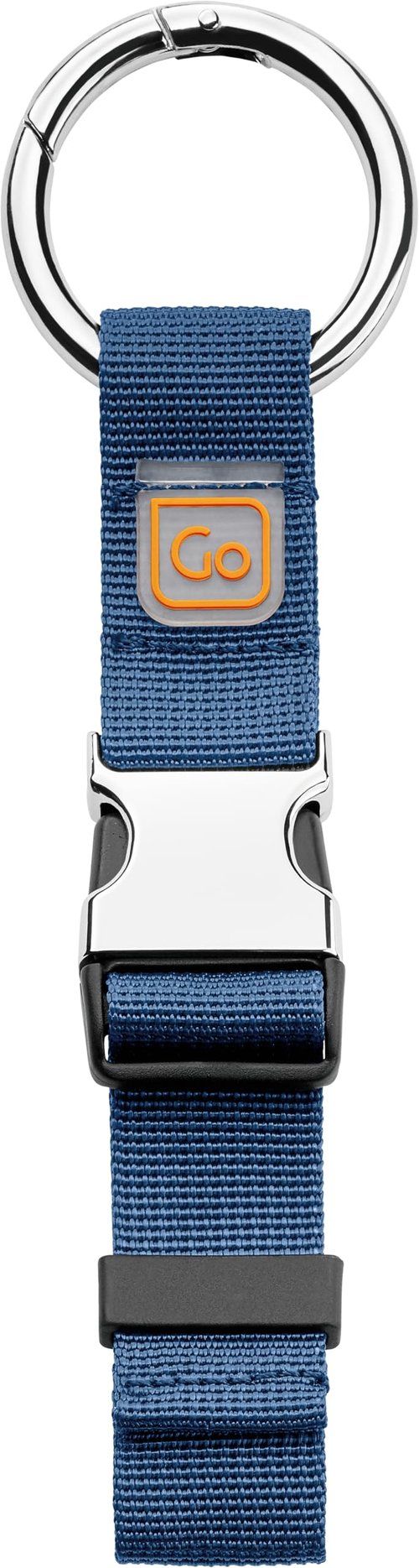 Go Travel Carry Clip, Carabiner Clip for Carrying Jackets, Umbrellas, and Shopping Bags, Easy Attachment to Luggage Bags, Travel Essentials, Blue