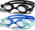 Skiennix Kids Swim Goggles - Anti-Fog UV Protection | No Leak Design for Ages 6-14 (8-12)