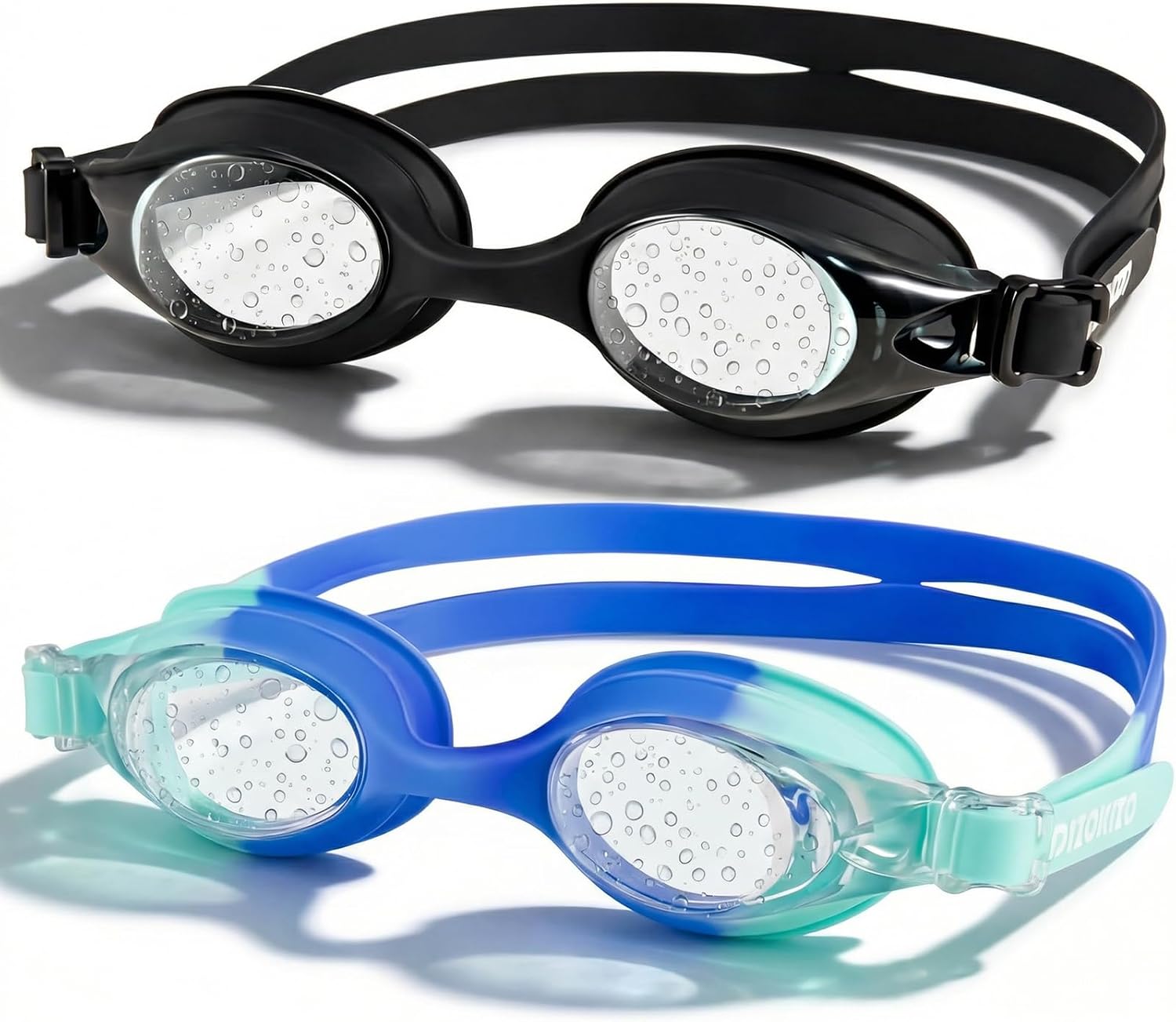 Skiennix Kids Swim Goggles - Anti-Fog UV Protection | No Leak Design for Ages 6-14 (8-12)