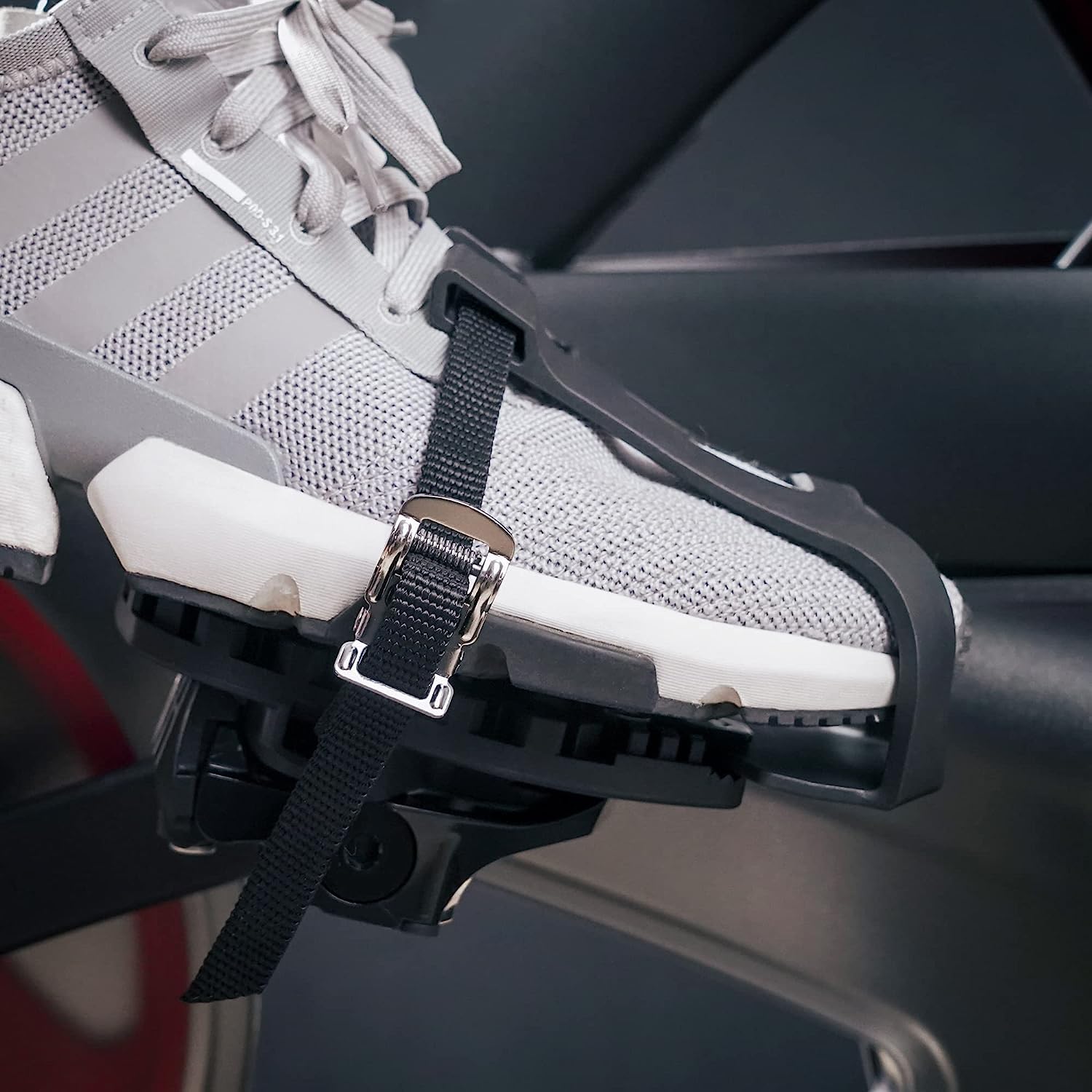 Bike Bicycle Toe Clips Cage ONLY - Compatible with Peloton Bike & Bike+ Pedals Adapters - Convert Look Delta Pedals to Dual Function Pedals - Ride with Sneakers