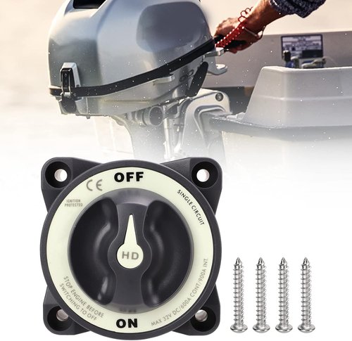 Blue Sea 600A Battery Switch - Marine Master Power Selector for Boats & RVs | 32V Single Circuit On/Off