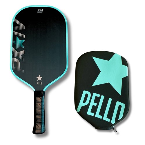 PELLO PXIV Carbon Fiber Pickleball Paddle | USAPA Approved | Toray 700 Carbon Fiber face | Polypropylene Honeycomb Core | Pickle Ball Racket for Power, Spin and Control