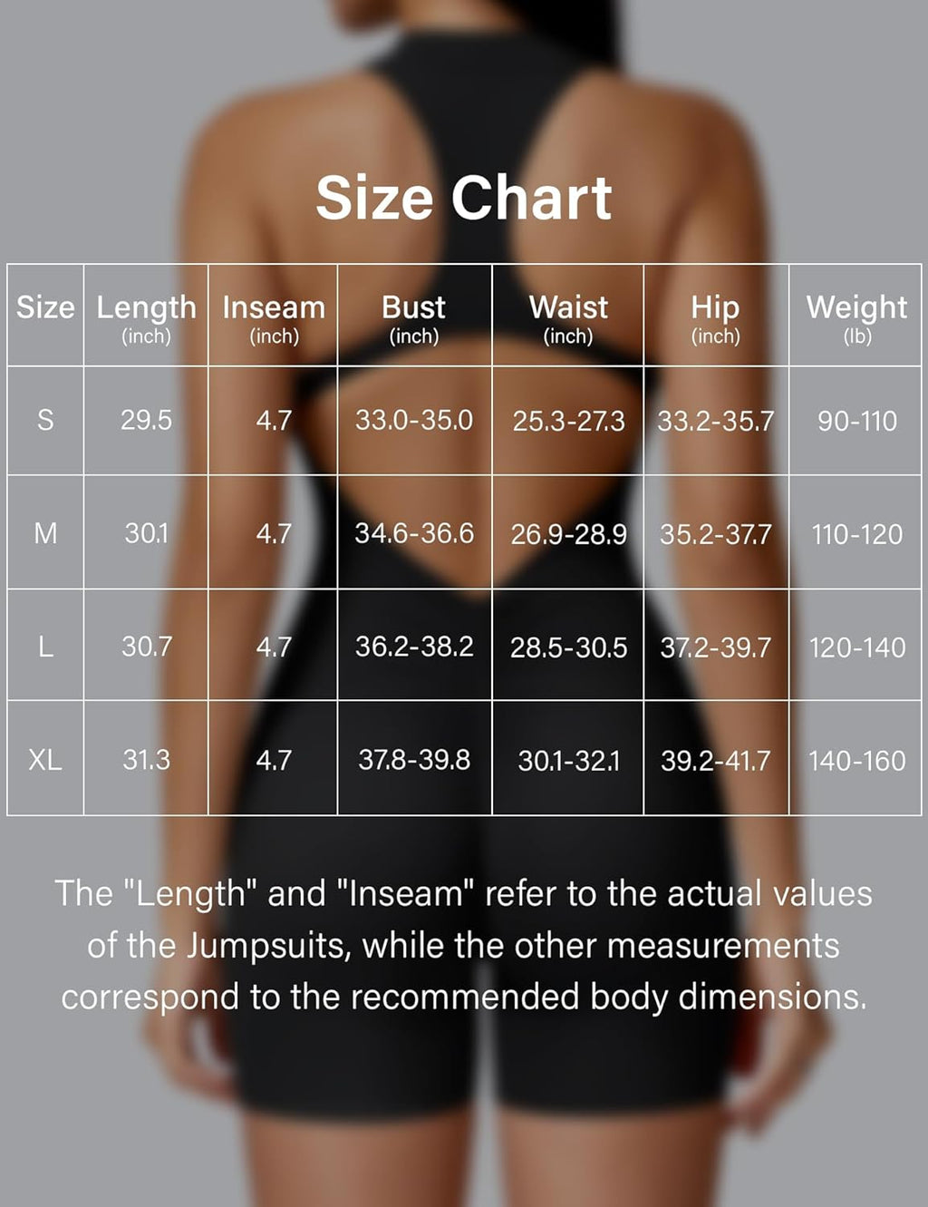 YEOREO Women's Zip-Up Jumpsuit - Backless Tummy Control Bodysuit for Yoga | Sleeveless Emma Style