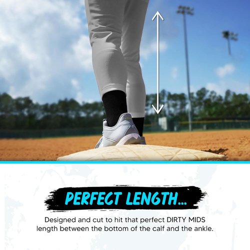 Dirty Mids Original Youth Baseball Pants - Pro Fit, Reinforced Knees, Anti-Slip Waistband | XX-Small