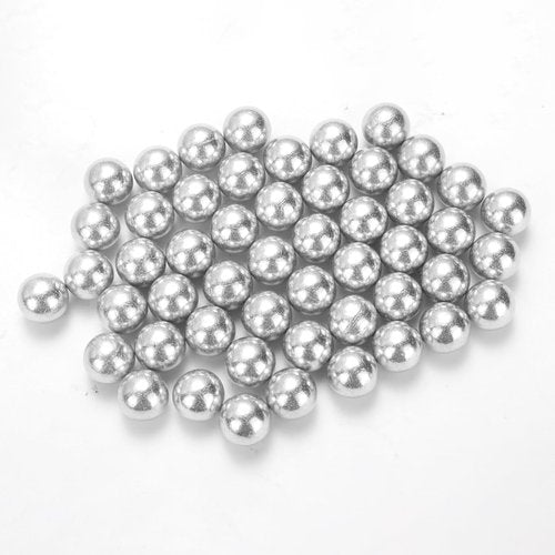 100 Pcs 43 Cal Aluminum Balls for Self Defense and Target Practice, Solid Hard .43 Caliber Ammo Projectiles Paintball Fit for T4E Walther PPQ/ TPM1 and Glock17/G17 (100)