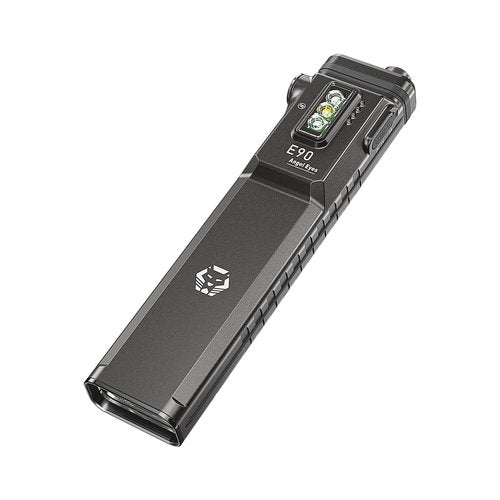 RovyVon E90 3500 Lumens EDC Flat Flashlight with Proximity Sensor, Practical Sidelights, Two-Way Clip & USB-C Charging Cable Included, IP68 Waterproof Pocket Flashlight