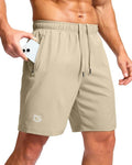 G Gradual Men's Athletic Running Shorts - Quick Dry Workout Shorts with Zipper Pockets | 7"/5"/9" Sizes
