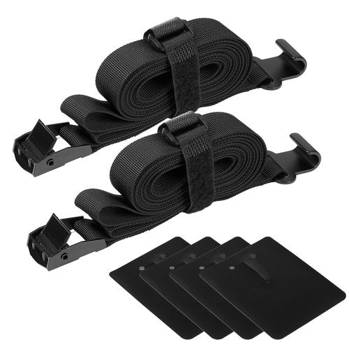 SATINIOR 2 Pcs 61 Inch Bike Rack Support Strap with 4 Car Scratch Protector, Heavy Duty Nylon Cam Buckle Cinch Straps, Adjustable Bike Rack Tie Down Straps, for Car Motorcycle Truck Trailer