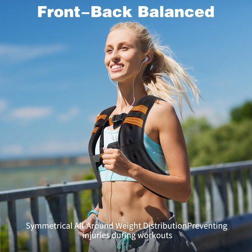 Weighted Vest Woman and Men Workout Equipment Weight Loss Fitness Ankle Weights Sets Calisthenics Running Free Adjustable for Walking Exercise Wrist Rucking Gym Accessories Black(10 lb)