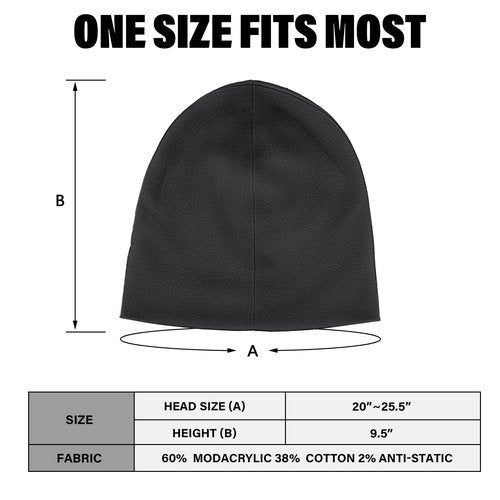 Fullsheild FR Double-Layer Beanie Modacrylic Cotton Liner Warm Winter Flame Resistant Winter Covering Black