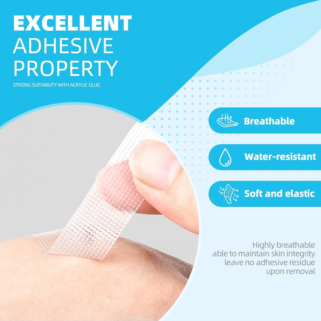 OK TAPE OKPore Transparent Medical Tape - Hypoallergenic, Breathable First Aid Surgical Tape | 1in x 10yds (Pack of 12)